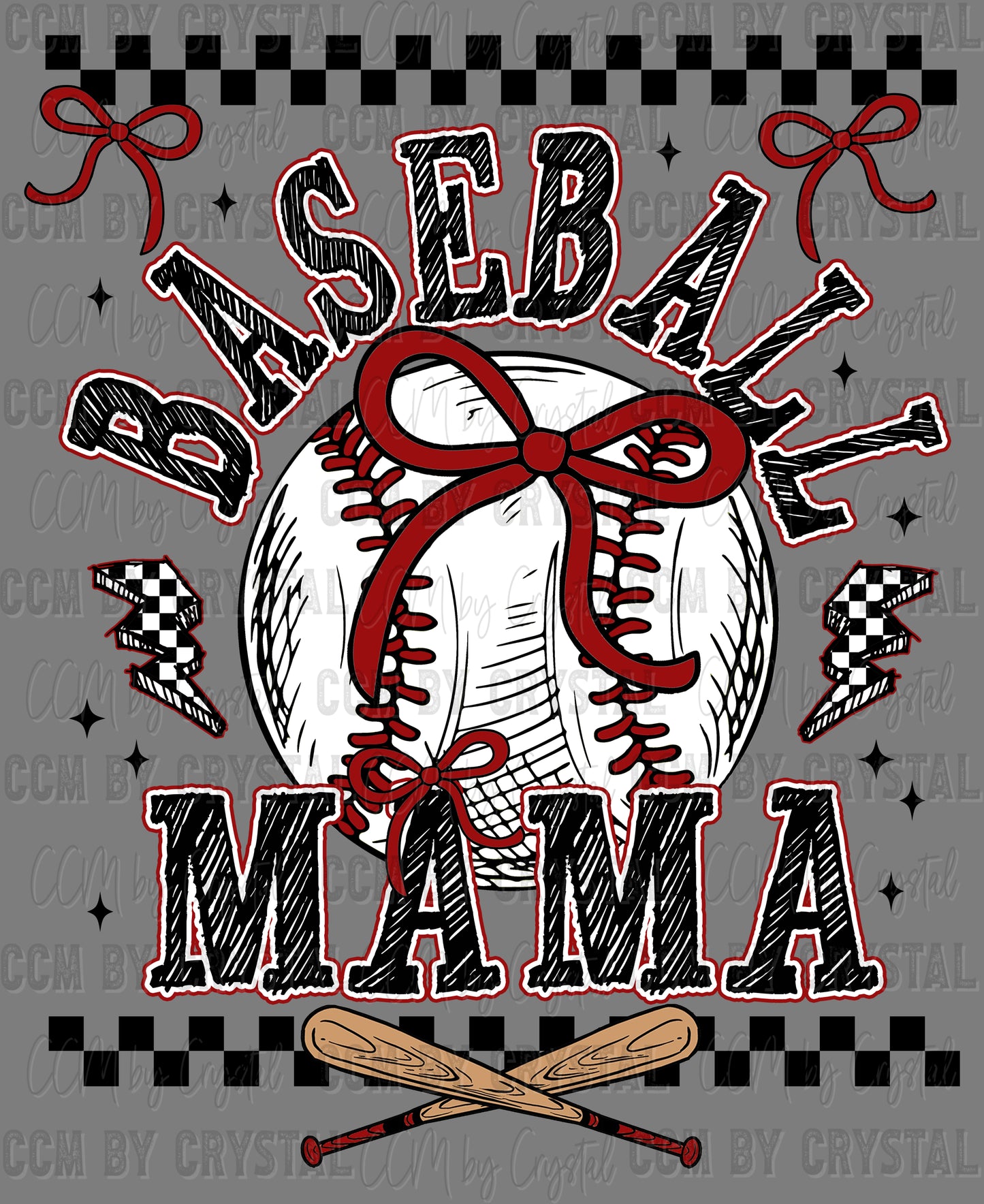 Baseball Mama Ready to Press Instant Peel DTF Transfers Sublimation Transfers