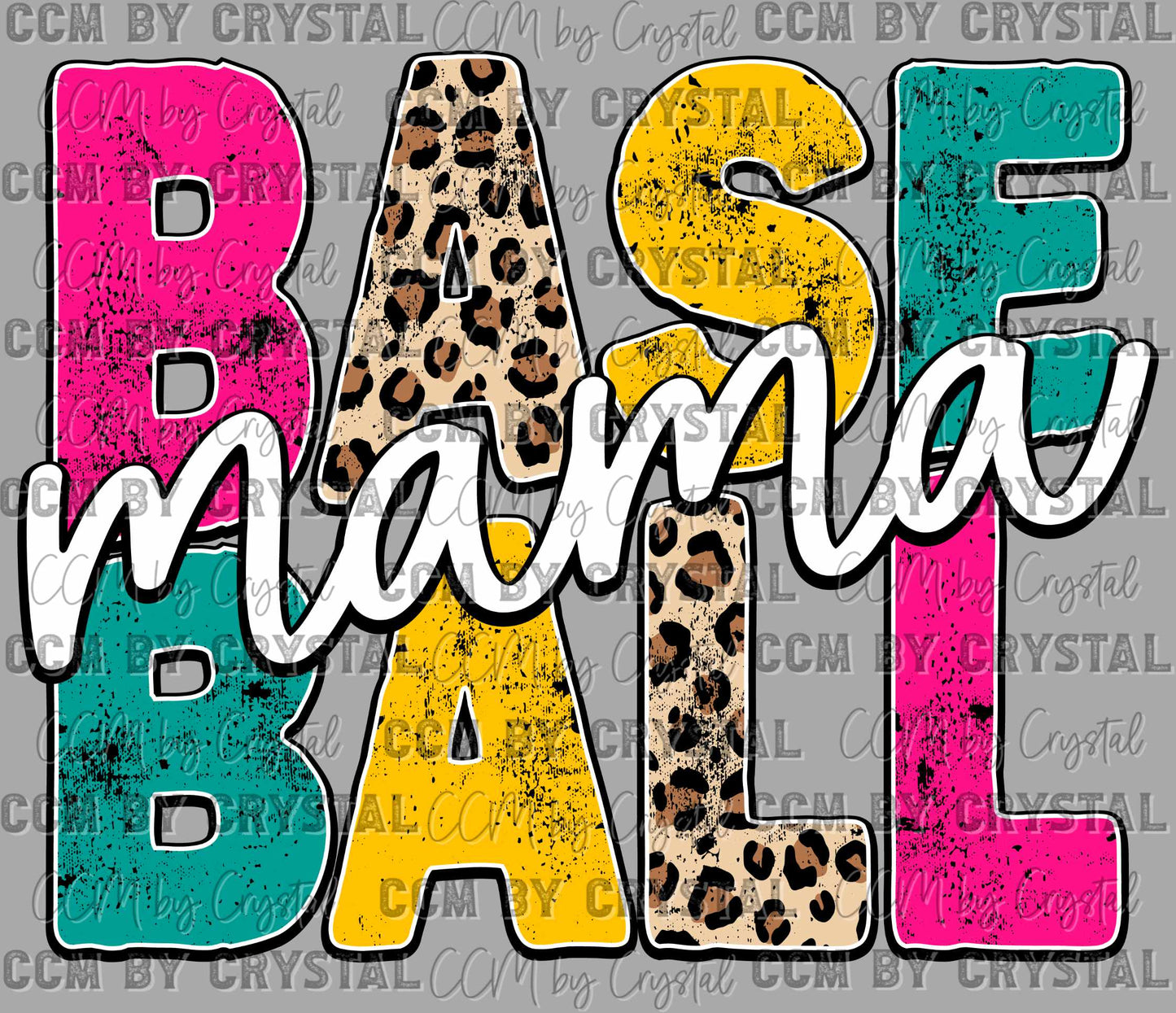 Baseball Mama Ready to Press Transfer DTF Transfer Sublimation Transfer