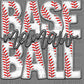 Baseball Mamaw Faux Embroidery Ready to Press Transfer DTF Transfer Sublimation Transfer