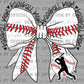 Baseball Mom Bow Ready to Press Transfer DTF Transfer Sublimation Transfer