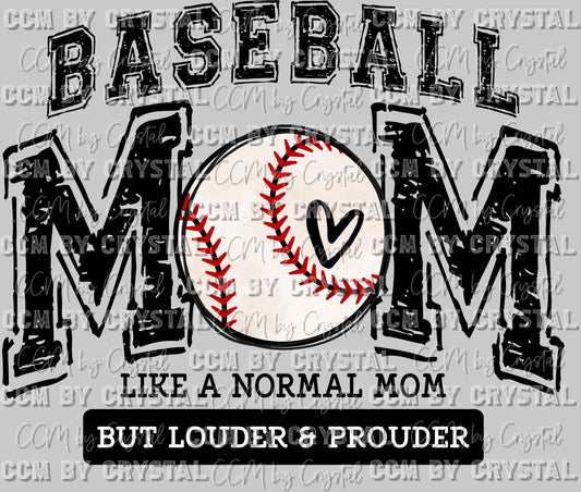 Baseball Mom Ready to Press DTF Transfer Sublimation Transfer