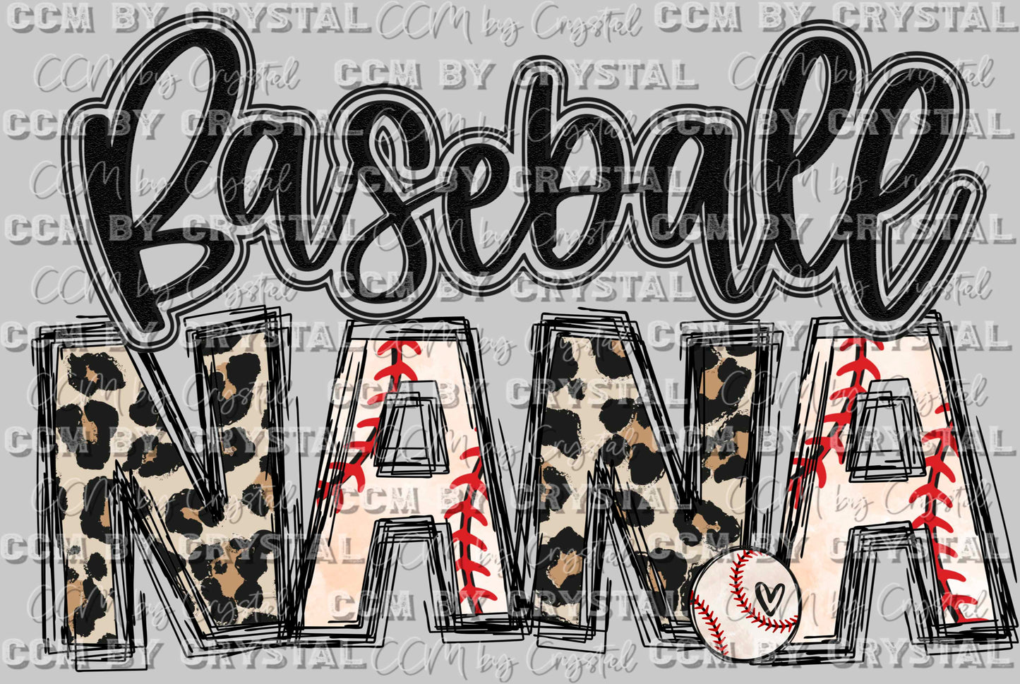 Baseball Nana Ready to Press DTF Transfer Sublimation Transfer