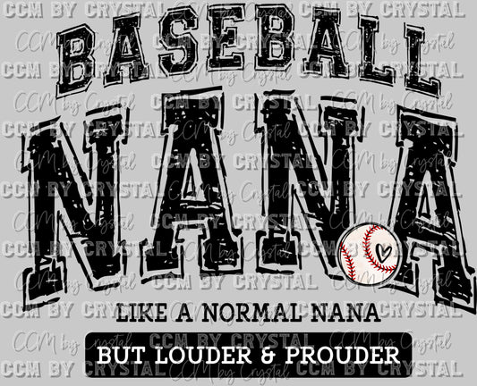 Baseball Nana Ready to Press DTF Transfer Sublimation Transfer