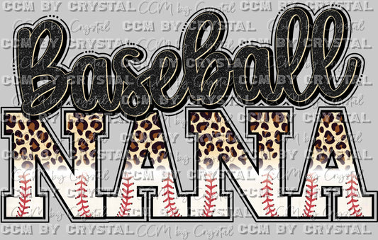 Baseball Nana Ready to Press DTF Transfer Sublimation Transfer