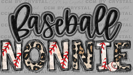 Baseball Nonnie Ready to Press DTF Transfer Sublimation Transfer