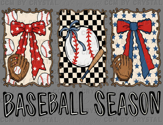 Baseball Season Ready to Press Instant Peel DTF Transfers Sublimation Transfers