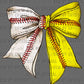 Softball Baseball Bow Ready to Press Transfer DTF Transfer Sublimation Transfer