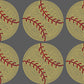 Pocket Size 3.6" Baseball Softball Spangle Transfer Bling Ready to Press Transfer Sparkle Transfer
