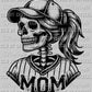 Living Life on the Bleachers Baseball Softball Mom Pocket Skellie Skeleton Ready to Press DTF Transfer Sublimation Transfer