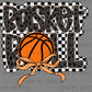 Basketball Checkered Ready to Press Transfer DTF Transfer Sublimation Transfer
