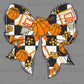 Basketball Bow Ready to Press Instant Peel DTF Transfers Sublimation Transfers