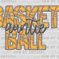 Basketball Auntie Faux Embroidery Ready to Press Transfer DTF Transfer Sublimation Transfer (Copy)