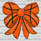 Basketball Bow Ready to Press Transfer DTF Transfer Sublimation Transfer