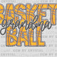 Basketball Grandma Faux Embroidery Ready to Press Transfer DTF Transfer Sublimation Transfer