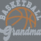 Basketball Grandma 11" Wide 2- Color Spangle Ready to Press Spangle Transfer Sparkle Bling