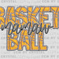 Basketball Mamaw Faux Embroidery Ready to Press Transfer DTF Transfer Sublimation Transfer