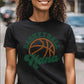 Basketball Nana 11" Wide 2- Color Spangle Ready to Press Spangle Transfer Sparkle Bling