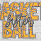 Basketball Sister Faux Embroidery Ready to Press Transfer DTF Transfer Sublimation Transfer