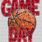 Game Day Basketball Faux Sequins Faux Embroidery Ready To Press Transfer