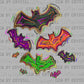 Bats Halloween Ready to Press Transfer DTF Transfer Sublimation Transfer