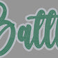 Battle 2-Color Approximately 11" wide Spangle Transfer