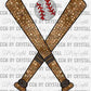 Baseball Bats Faux Sequins Ready to Press Transfer DTF Sublimation