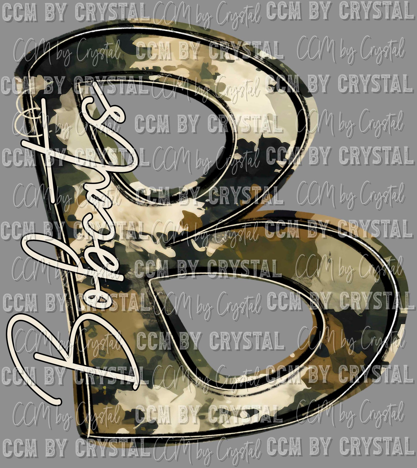 B Bobcats Camo Whimsy Ready to Press DTF Transfers