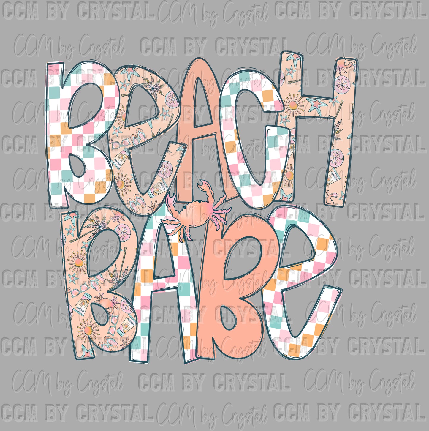 Beach Babe Summer DTF Transfer Sublimation Transfer