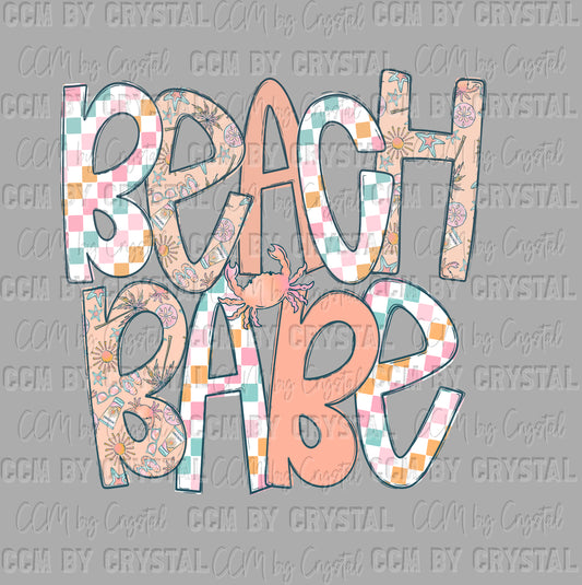 Beach Babe Summer DTF Transfer Sublimation Transfer