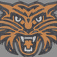 Bearcat Face Head Approximately 11" wide Spangle Transfer