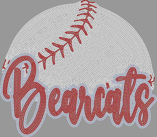 Bearcats Baseball or Softball Approximately 11" wide Spangle Transfer