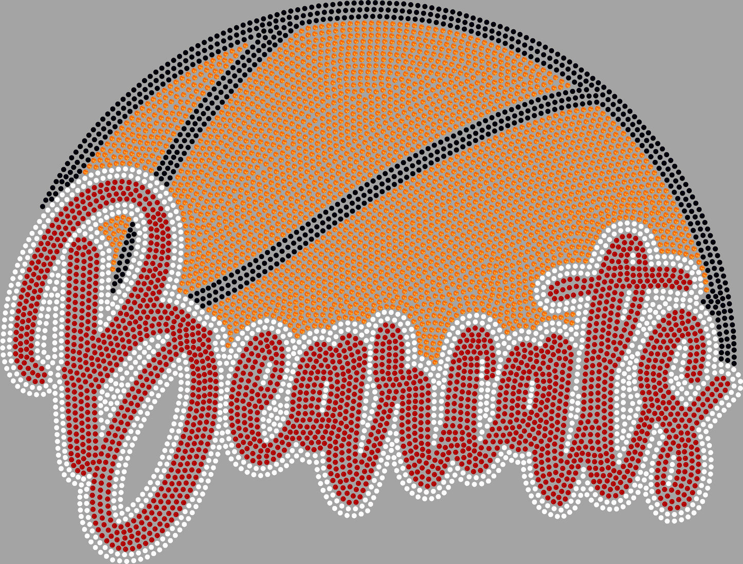 Bearcats Basketball Approximately 11" wide Spangle Transfer