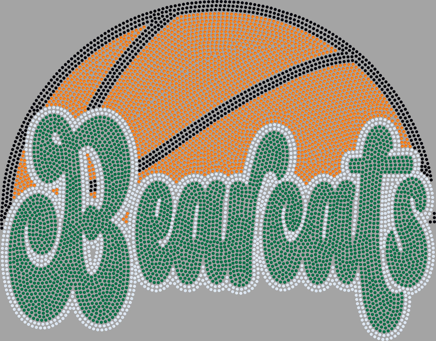 Bearcats Basketball Approximately 11" wide Spangle Transfer