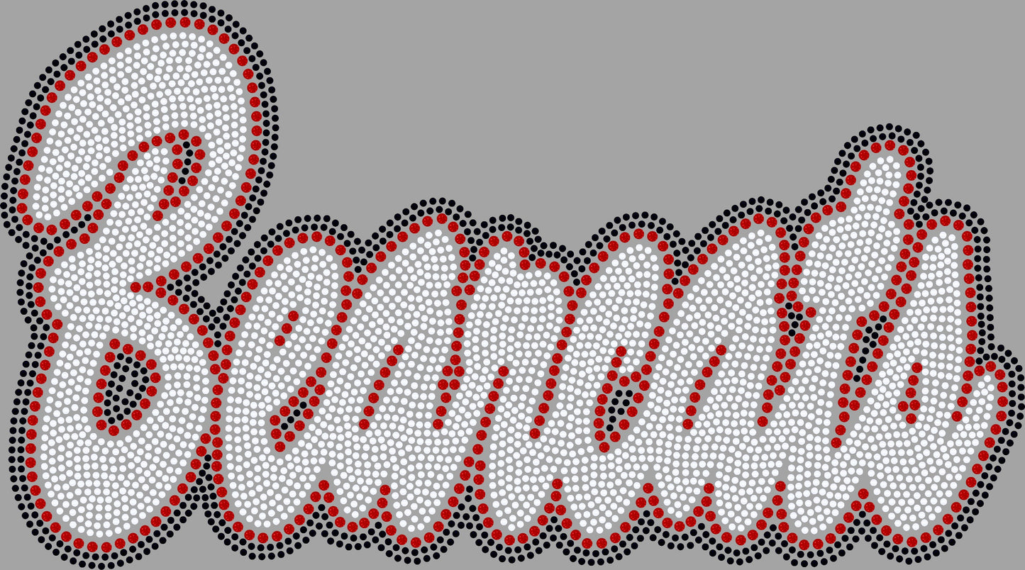 Bearcats 3 Color Approximately 11" wide Spangle Transfer