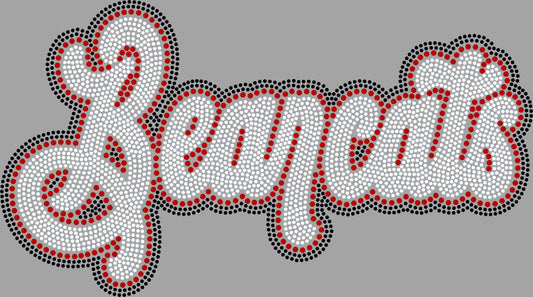 Bearcats 3 Color Approximately 11" wide Spangle Transfer