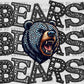 Bears Mascot Stacked Faux Rhinestones PNG Digital File ONLY