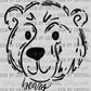 Bears Doodle Ready to Press Transfer DTF Transfer Sublimation Transfer