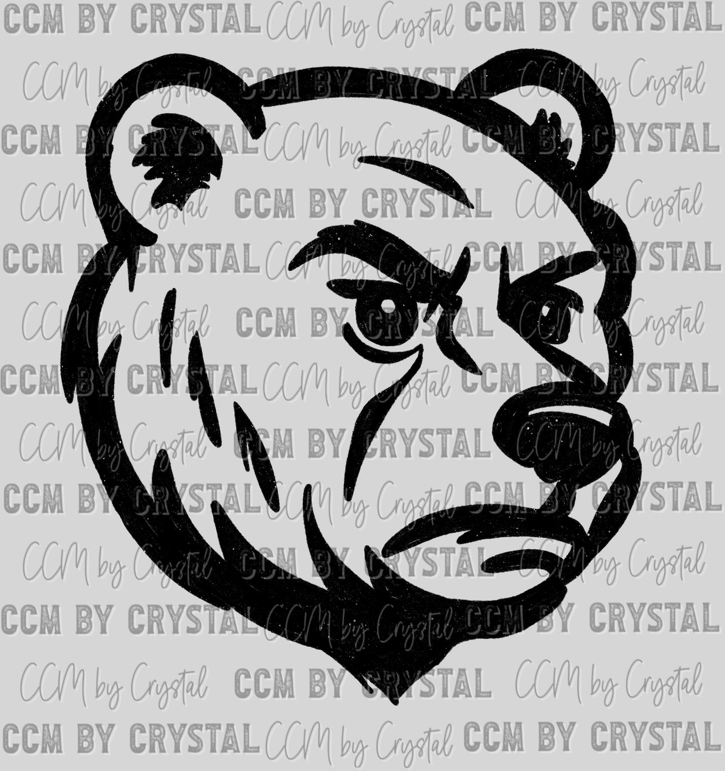Bears Doodle Mascot Ready to Press Transfer DTF Transfer Sublimation Transfer