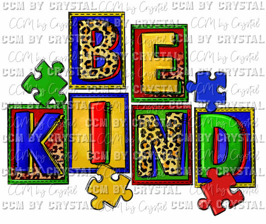 Be Kind Autism Ready to Press Transfer