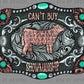 Western Rode Belt Buckle Ready to Press Transfer DTF Transfer Sublimation Transfer