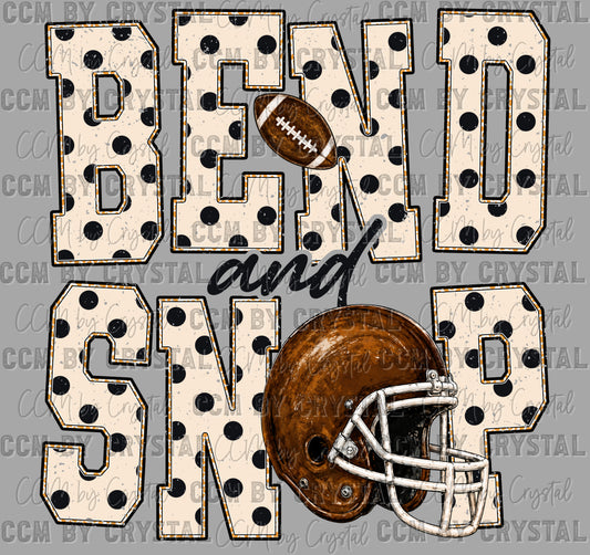 Bend and Snap Football Ready to Press DTF Transfers Sublimation Transfers