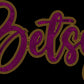 Betsy 2-Color Approximately 11" wide Spangle Transfer