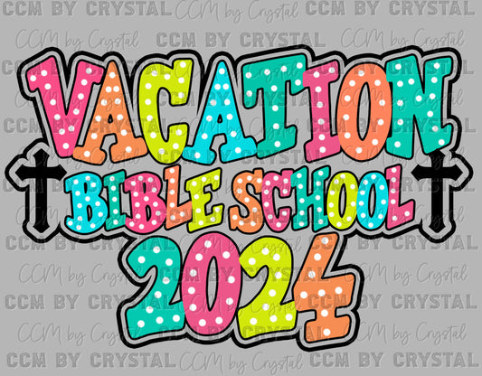 Vacation Bible School 2024 Ready to Press Transfer DTF Transfer Sublimation Transfer