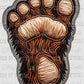 Sasquatch Foot Faux Embroidery Ready to Press Transfer DTF Transfer Sublimation Transfer
