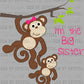 I'm the Big Sister Monkeys Boy Ready to Press Instant Peel DTF Transfers Sublimation Transfers