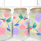 Pastel Hummingbirds UV Transfer 16oz Libby Glass Can Wrap Ready to Apply