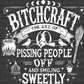 BItchcraft Halloween White Ready to Press Transfer DTF Transfer
