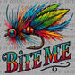 Bite Me Fishing Lure Ready to Press Transfer DTF Transfer Sublimation Transfer