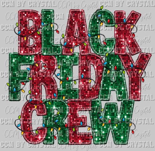 Black Friday Crew Ready to Press DTF Transfer Sublimation Transfer