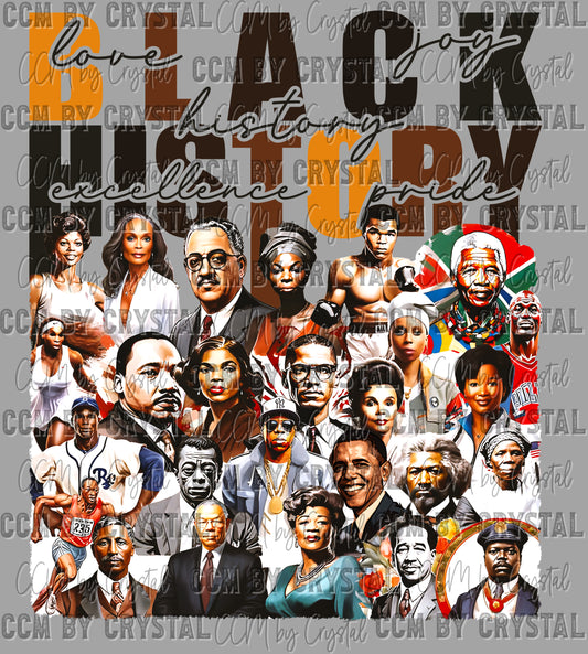 Black History Month Ready to Press Instant Peel DTF Transfers Sublimation Transfers
